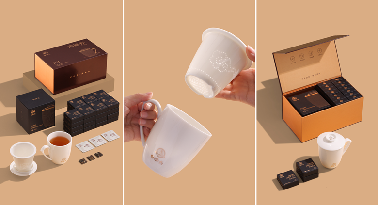 White Kung Fu products have once again innovated and upgraded, with a new concept of mugging tea and the first mugging porcelain cup launched in a heavyweight manner. 